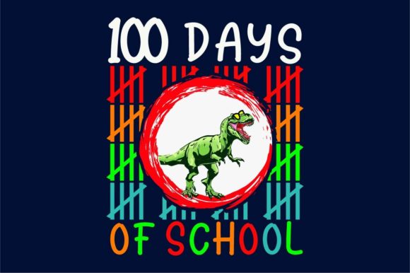 100 Day of School T-rex T-shirt Design: A Roaring Success