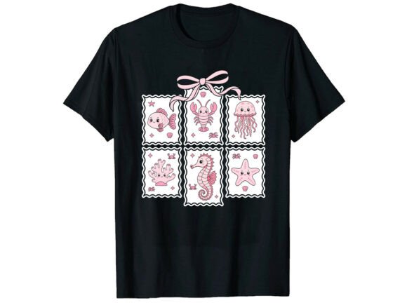 Coastal Cute Summer T-Shirt Design: A Visual Asset