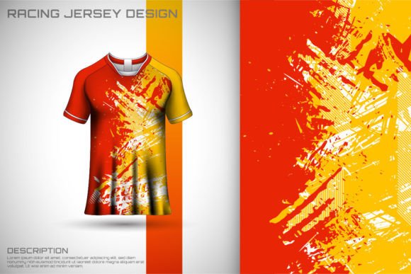 Dynamic Abstract Sports Jersey Design for Modern Projects