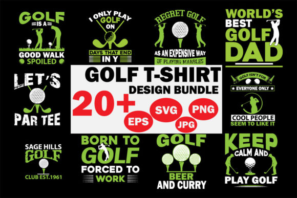 Elevate Your Apparel with a Golf T-shirt Design Bundle
