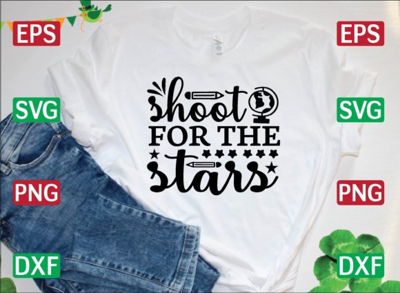 Elevate Your Creative Projects with Shoot for the Stars SVG