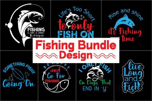 Fishing Bundle: 12 T-shirt Designs for Authentic Branding