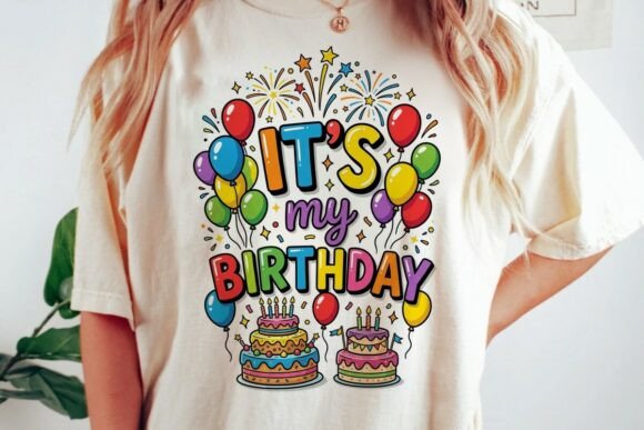 It's My Birthday Party Design: A Vibrant Creative Asset
