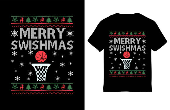 Merry Swishmas: A Festive Christmas T-Shirt Design