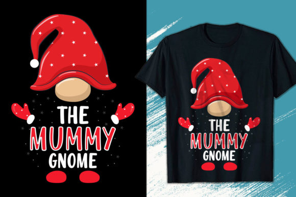 Mummy Gnome Christmas T-shirt Design: Festive & Versatile