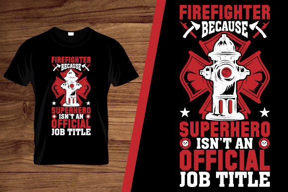 Official Firefighter T-Shirt Design for Professional Branding