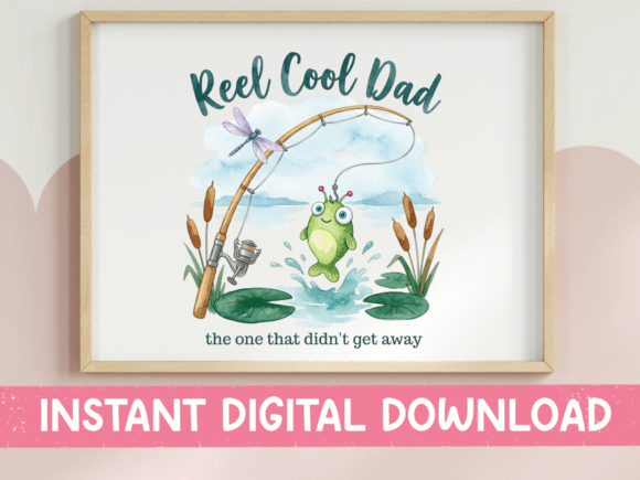 Reel Cool Dad Fishing Design: A Visual Narrative for Creative Projects