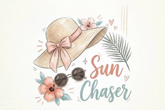 Sun Chaser: Summer Tropical Sublimation Design