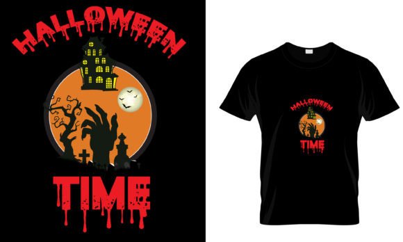 Unleash Creativity with Halloween Time T-Shirt Design