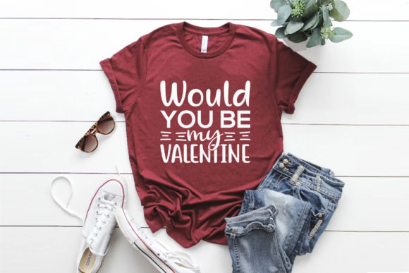 Valentine's Day SVG Design: Would You Be My Valentine?